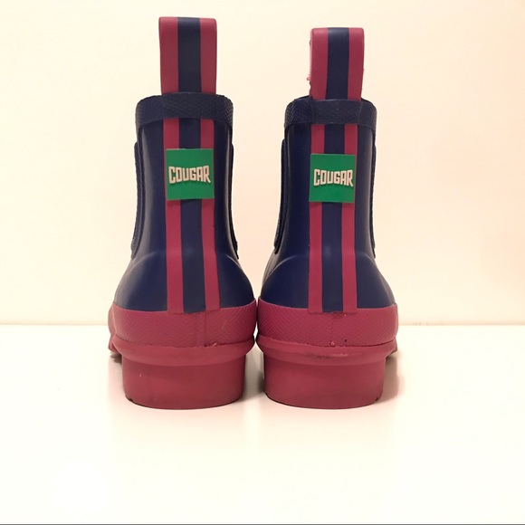 Purple and pink Cougar rain booties - Picture 3 of 4